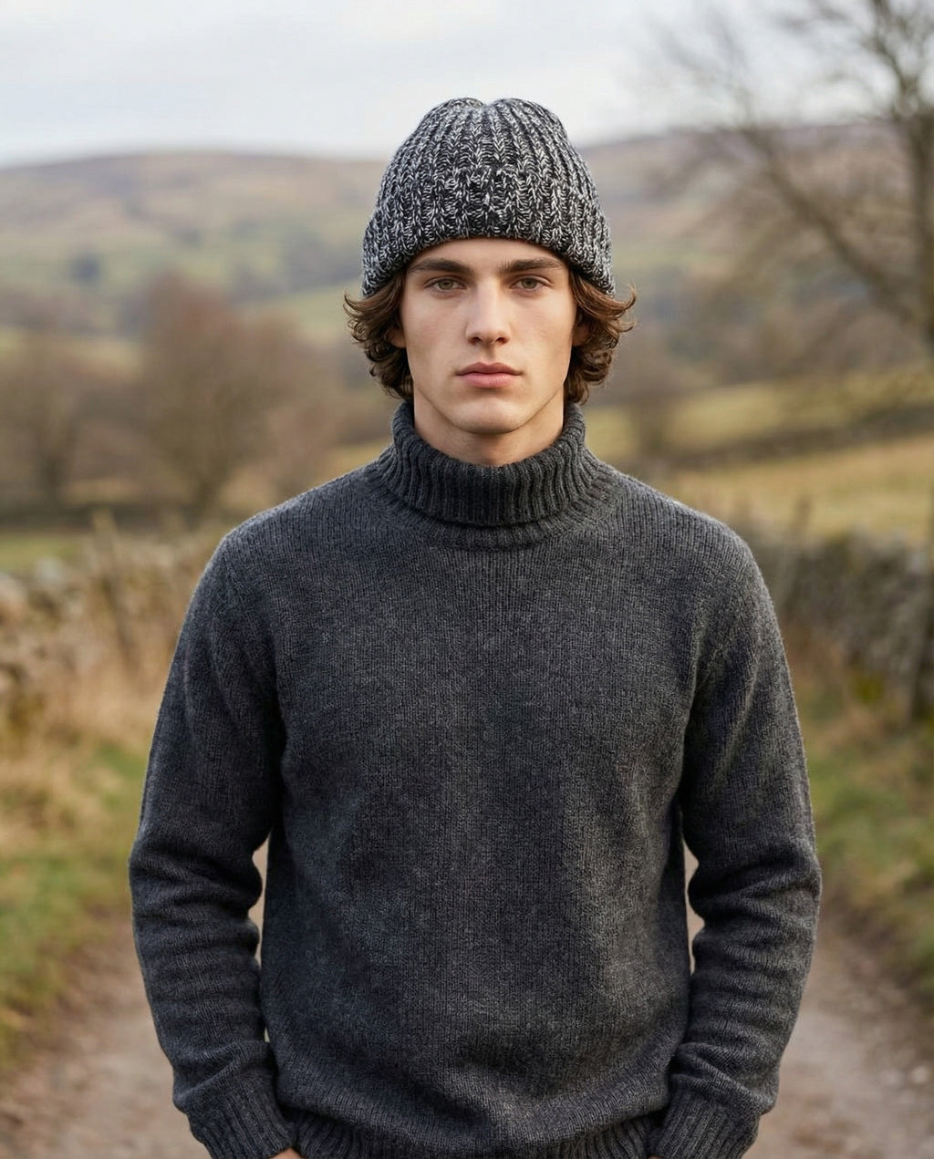 Brunello Cucinelli Bicolor Cashmere Beanie