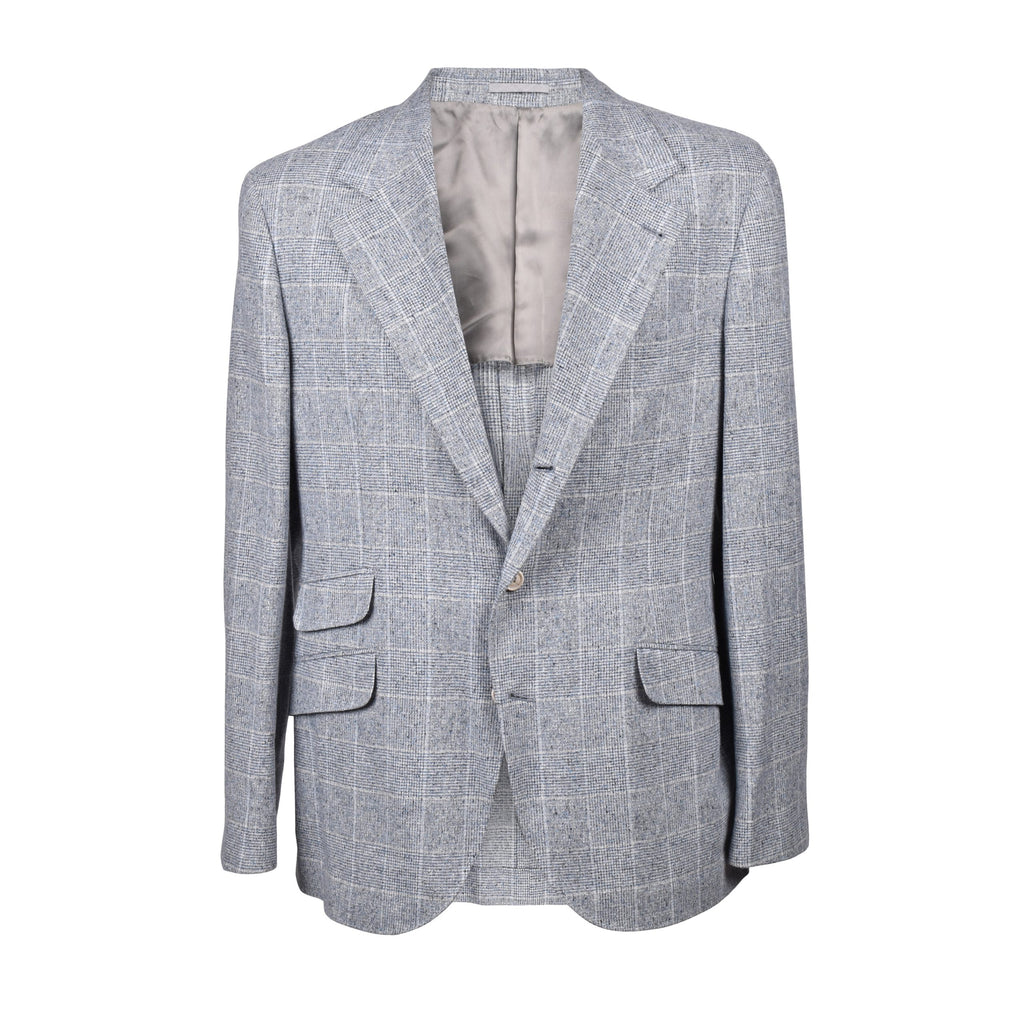 Brunello Cucinelli Blue Silk Blazer