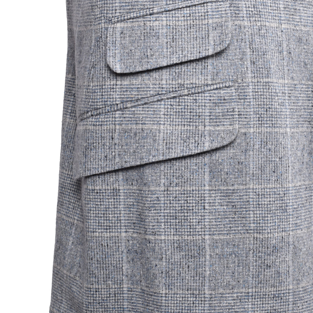 Brunello Cucinelli Blue Silk Blazer