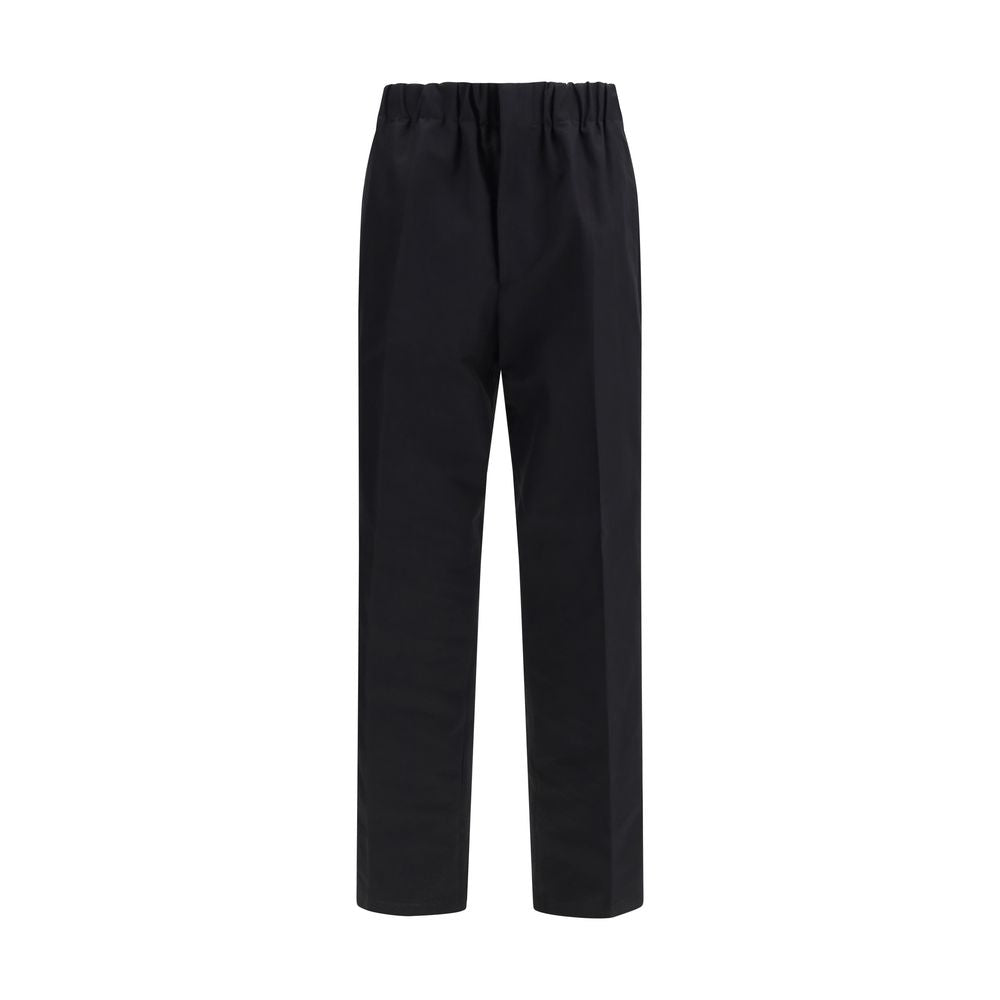 Jil Sander Black Cotton Casual Pants