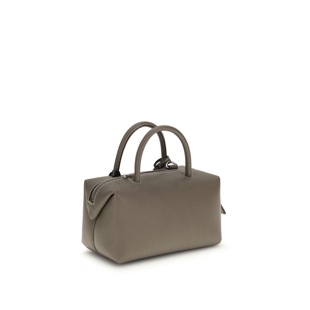 Max Mara Gray Calf Leather Bos Taurus Scarf