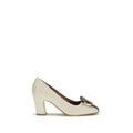 Ferragamo Beige Lamb Ovis Aries Aries High Heel Pumps
