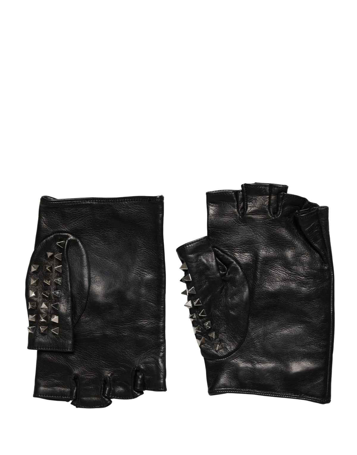 Dolce & Gabbana Schwarze verzierte, handgelenklange Fausthandschuhe für Damen