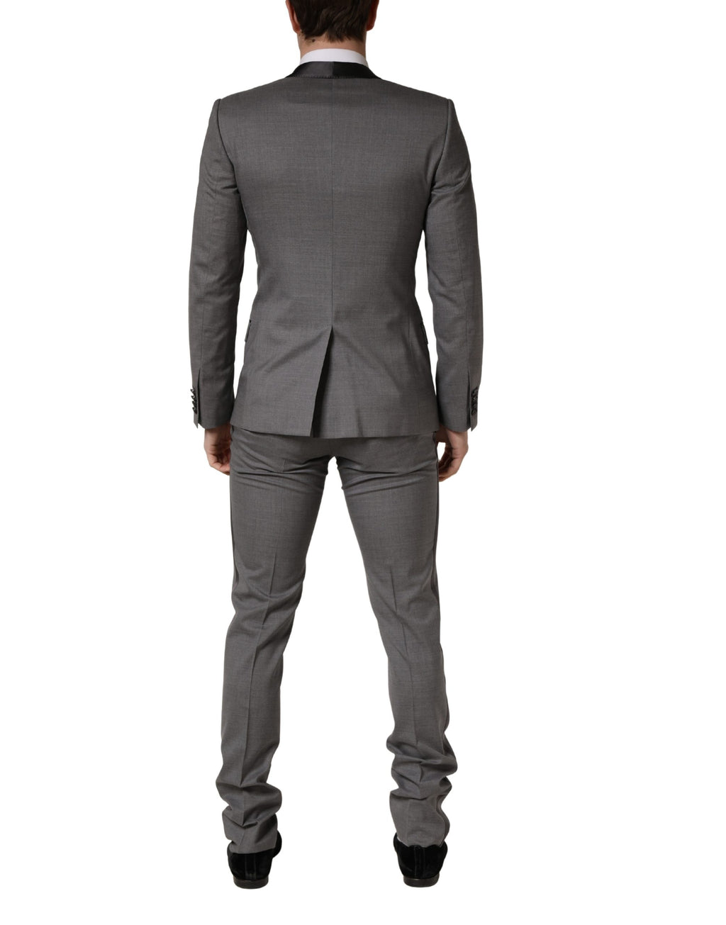 Dolce & Gabbana Gray Wool Single Breasted 1 Button 3PC Suit