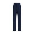 Ferragamo Blue Cotton Chino Pants