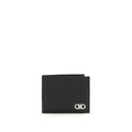 Ferragamo Black Calf Leather Bos Taurus Wallet