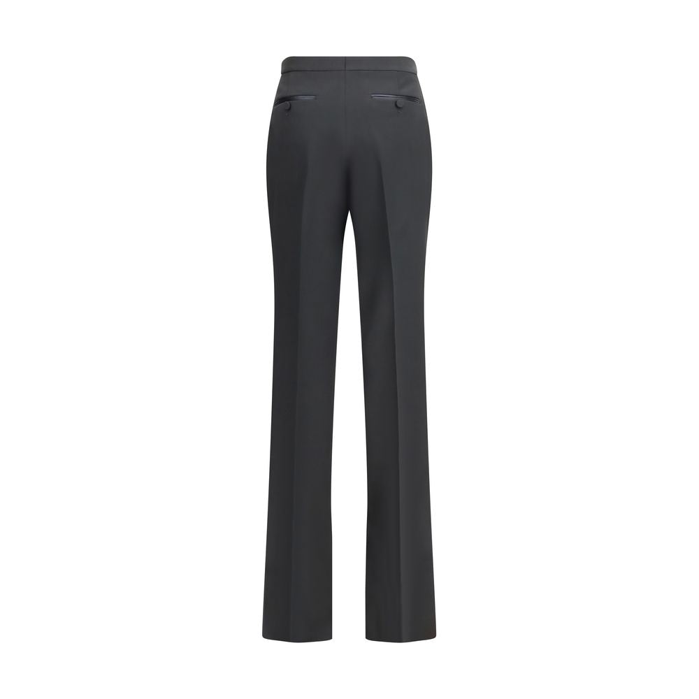 Tom Ford Black Fleece Wool Dress Pants