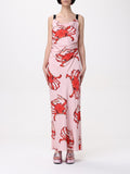 MSGM Multicolor Silk Casual Dress