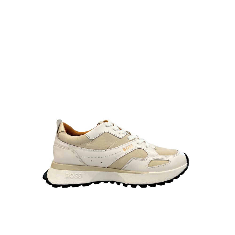 Hugo Boss White Leather Men Sneaker