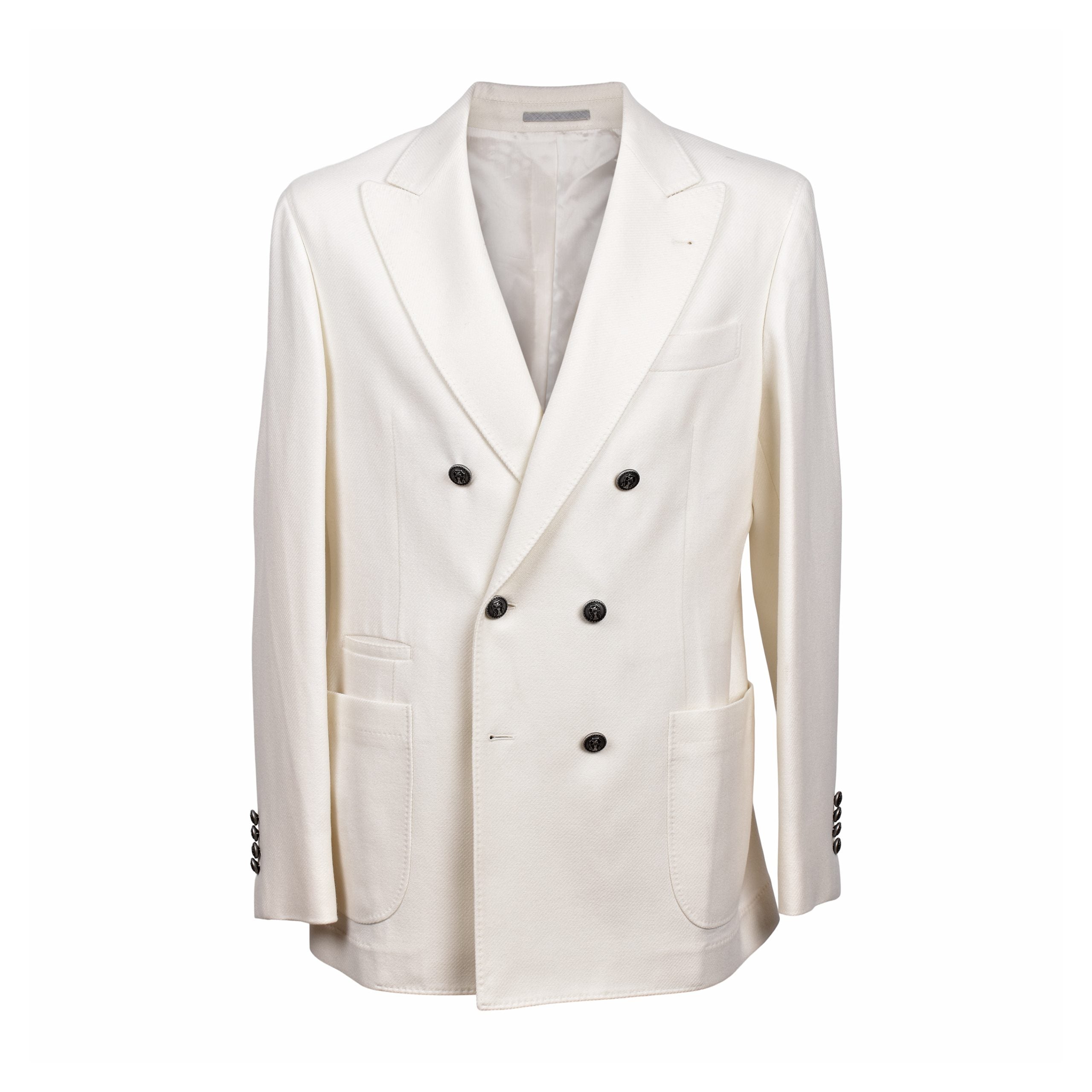 Brunello Cucinelli White Wool Blazer
