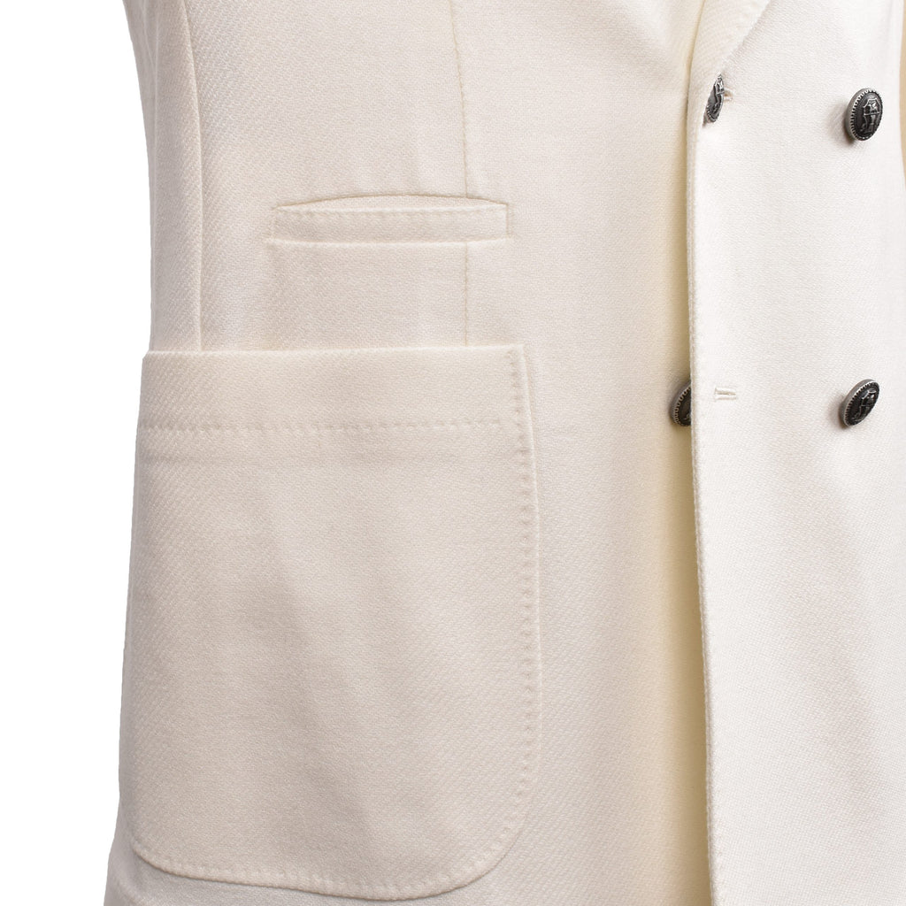 Brunello Cucinelli White Wool Blazer