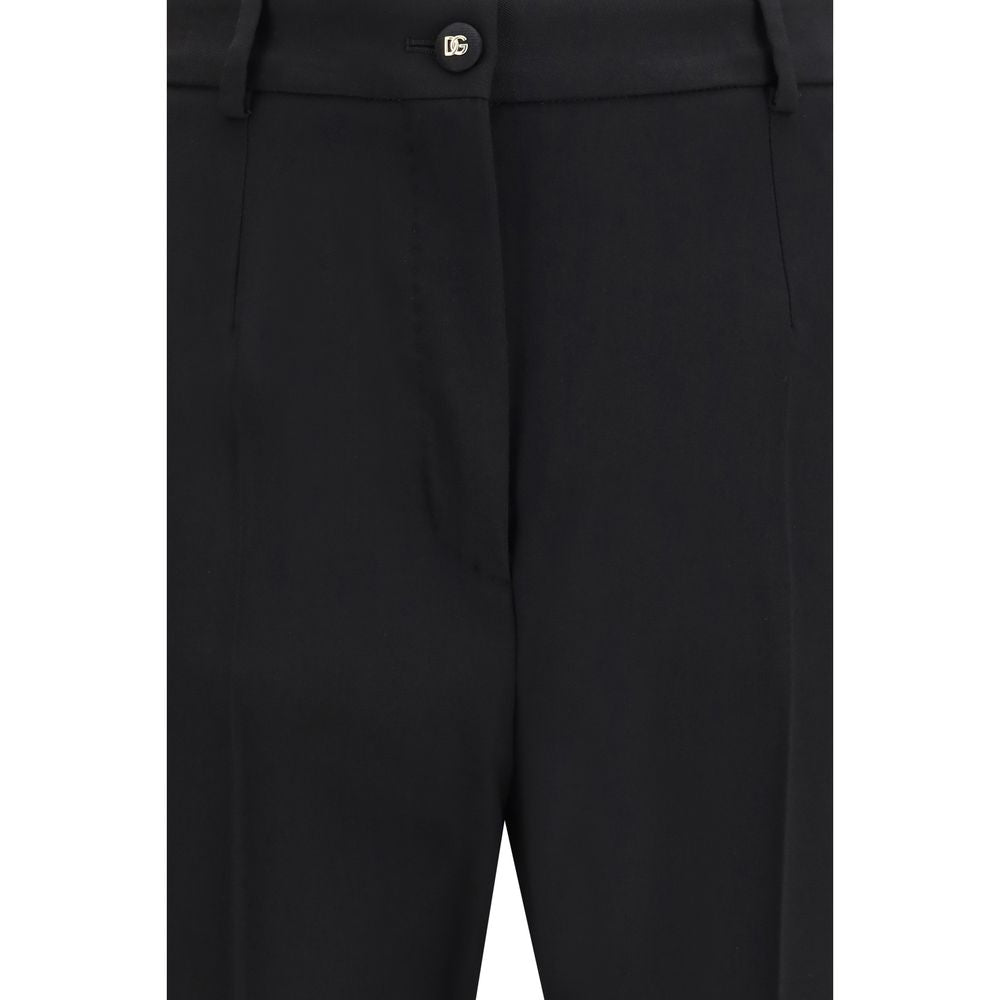 Dolce & Gabbana Black Wool Dress Pants
