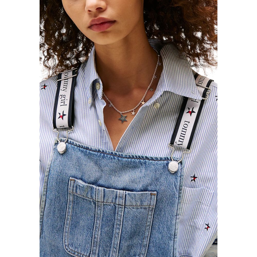 Tommy Hilfiger Jeans Blue Recycled Cotton Rompers