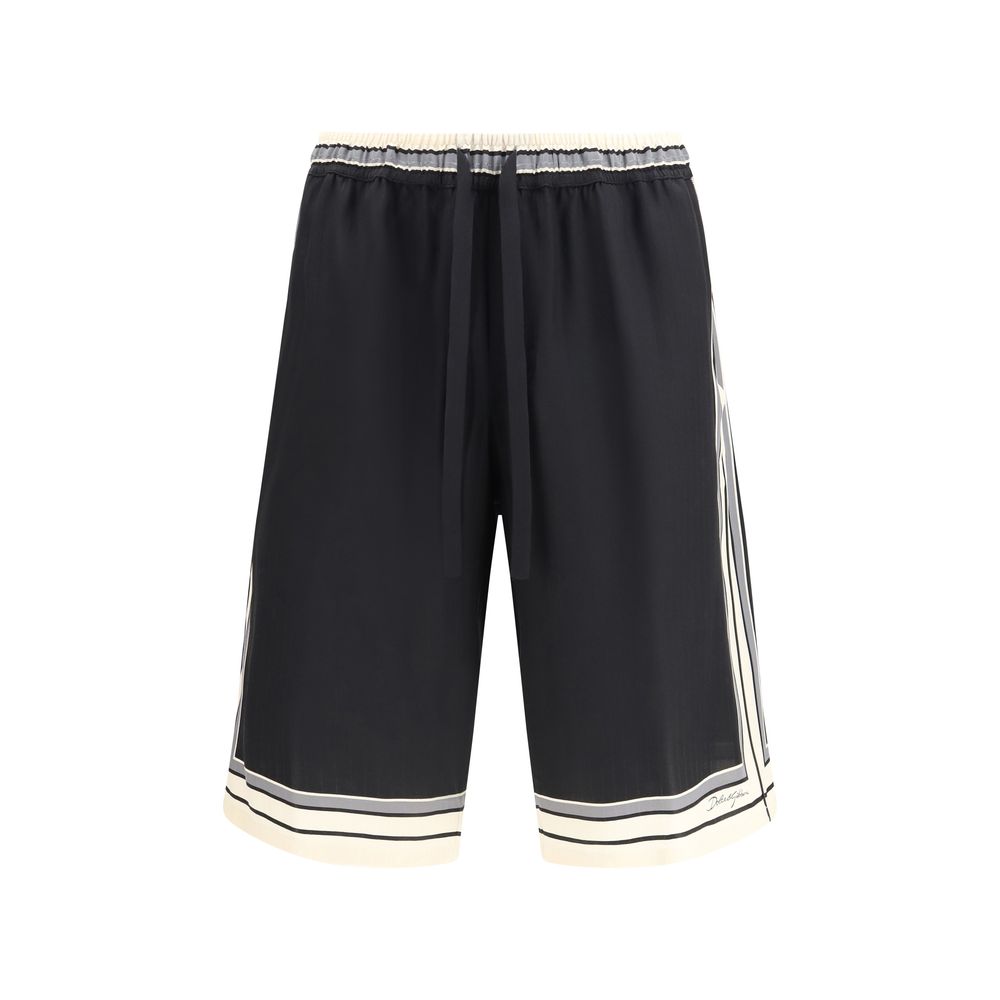 Dolce & Gabbana Multicolor Silk Shorts