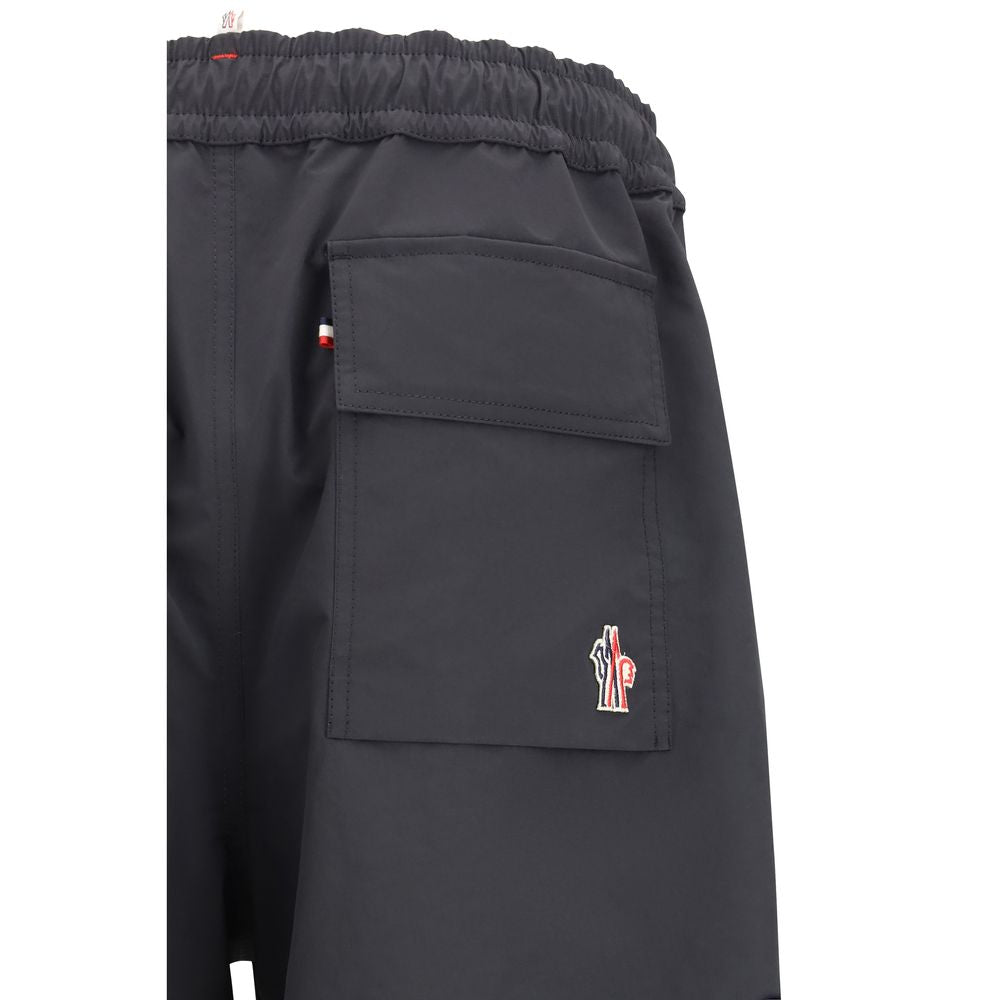 Moncler Grenoble Black Polyester Bermuda Shorts