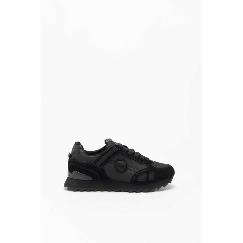 Colmar Black Leather Athletic Sneakers