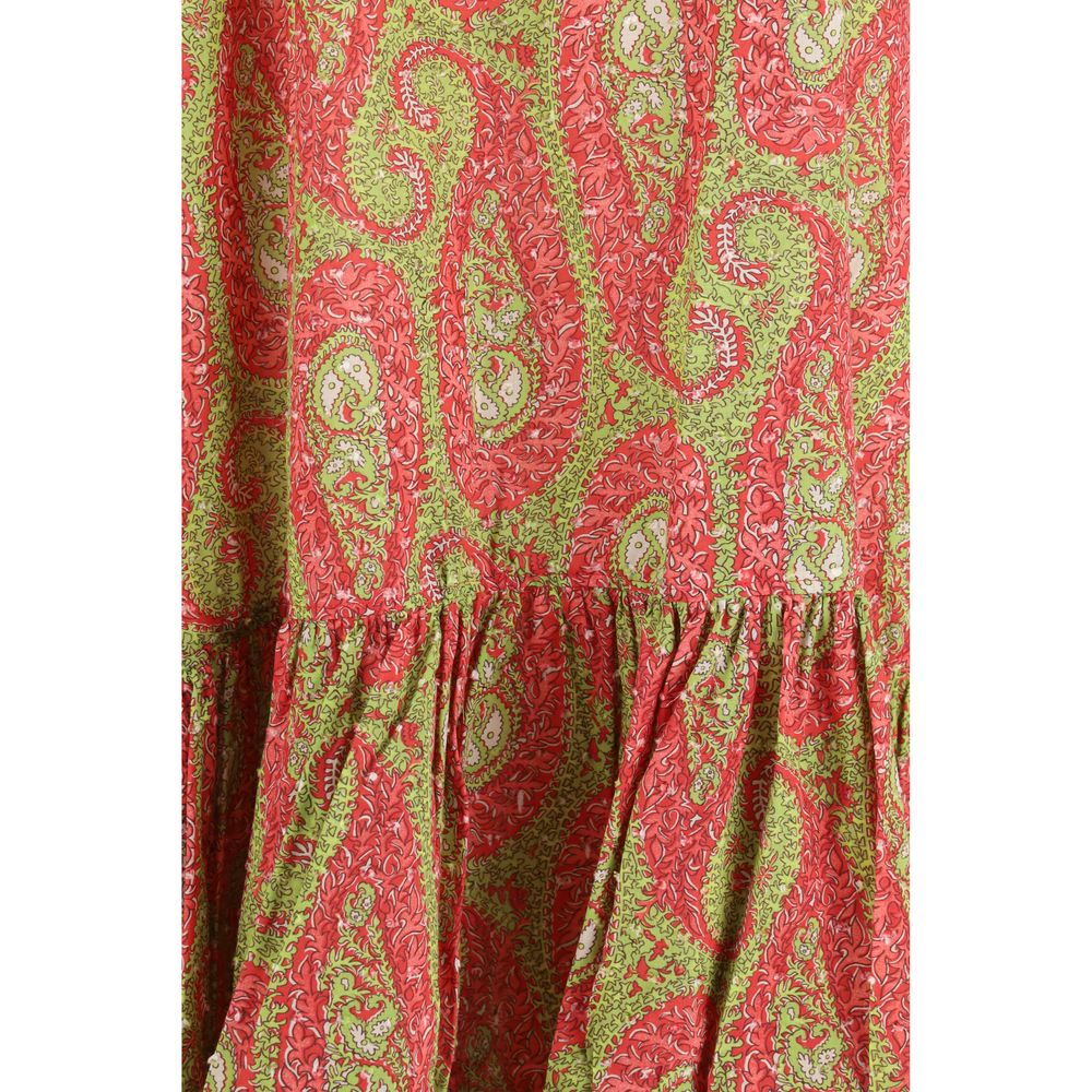 Etro Multicolor Cotton Casual Dress