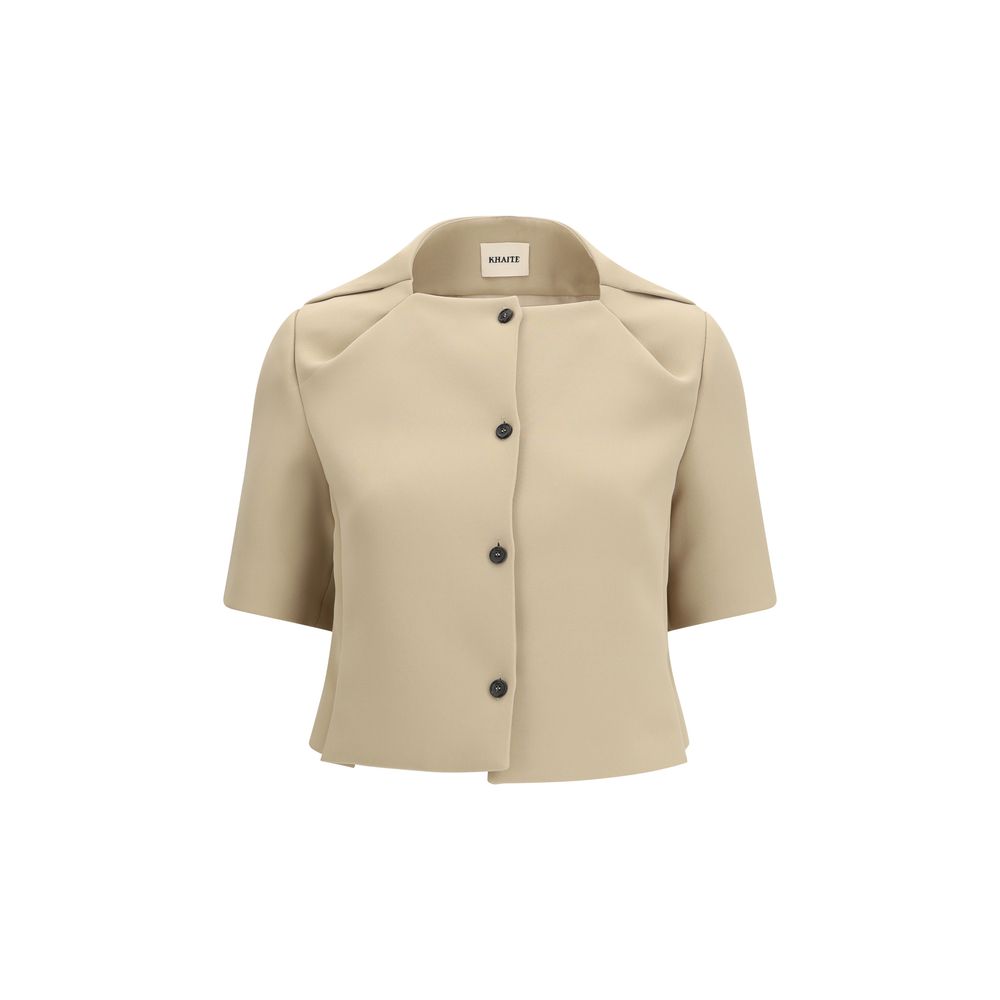 Khaite Beige Polyester Coat