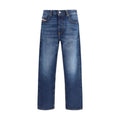 Diesel Blue Cotton Tapered Jeans