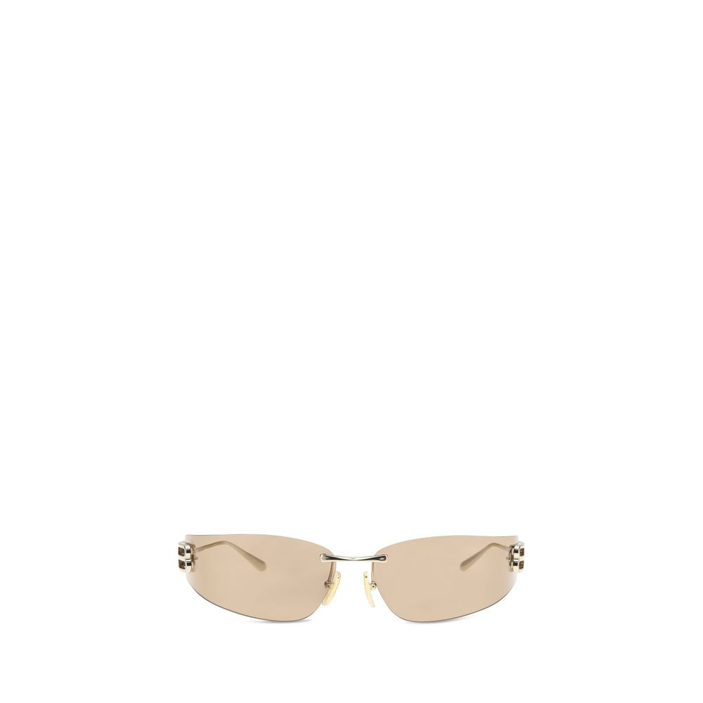 Balenciaga Gold Metal Sunglasses