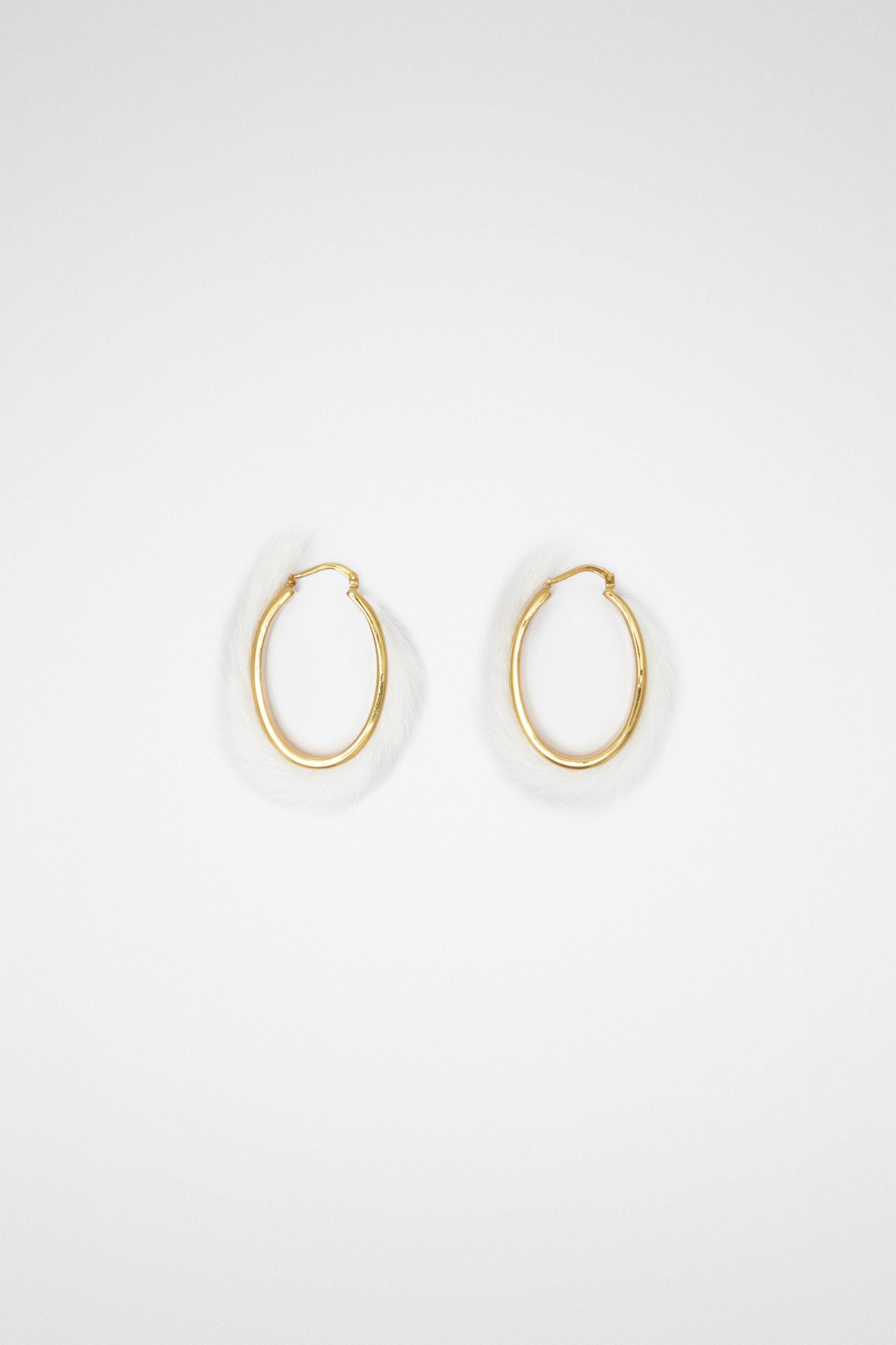 Jil Sander Gold Fibres Earrings