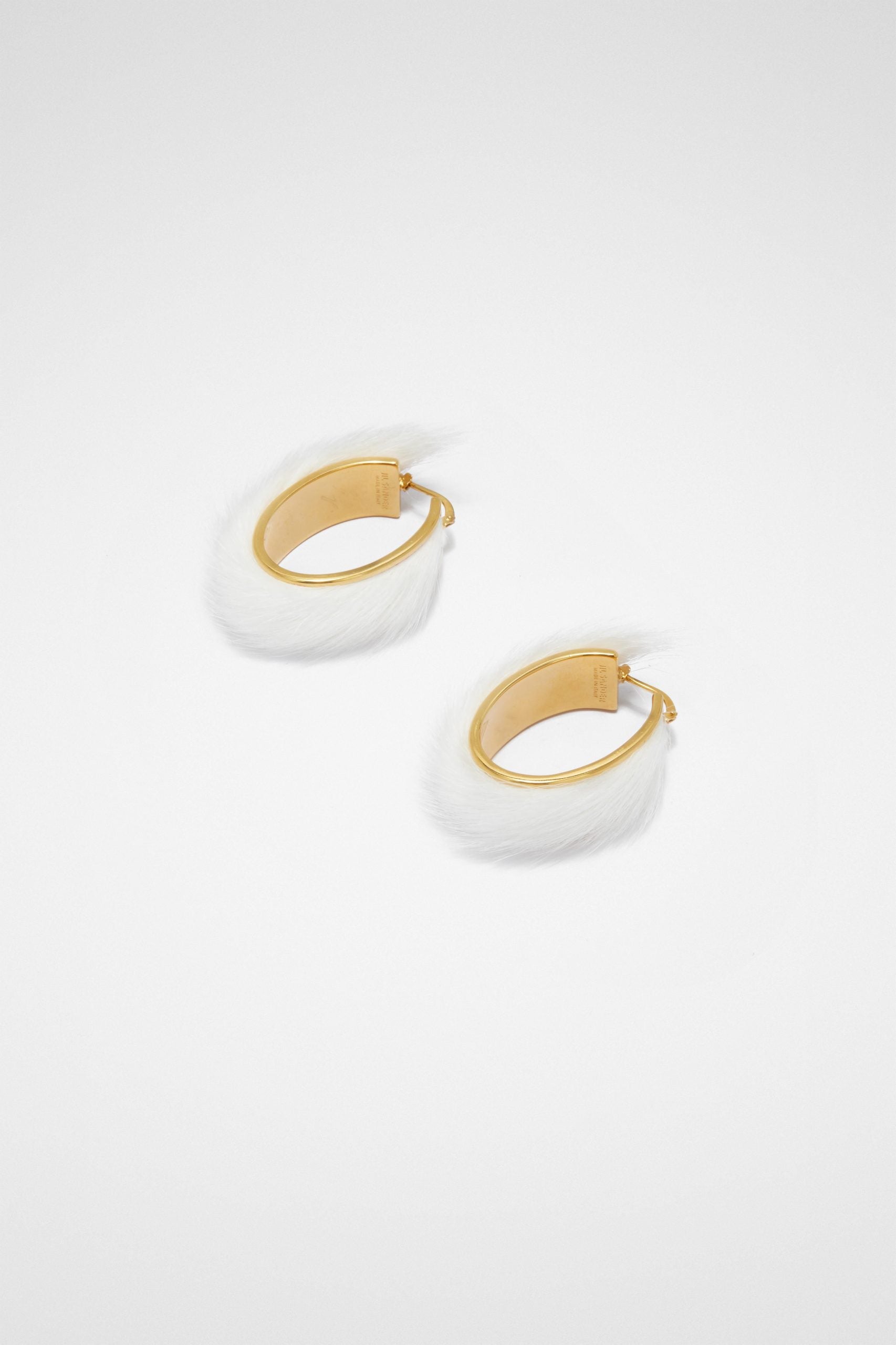 Jil Sander Gold Fibres Earrings