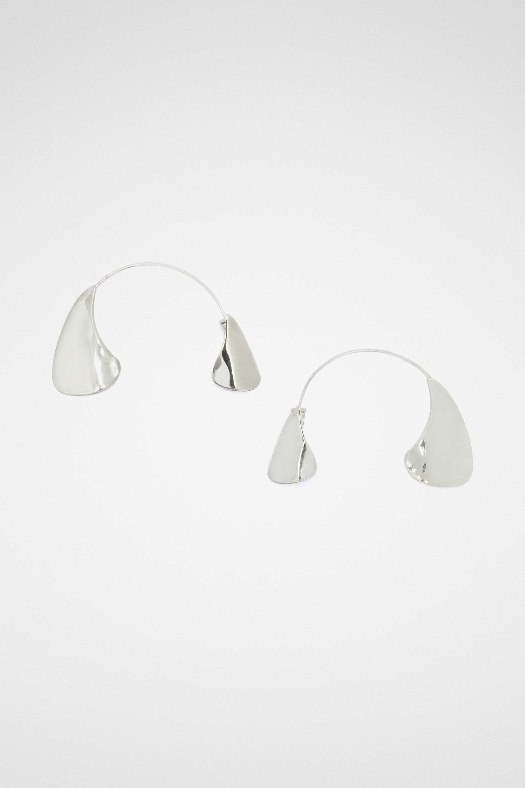 Jil Sander Silver Fibres Earrings