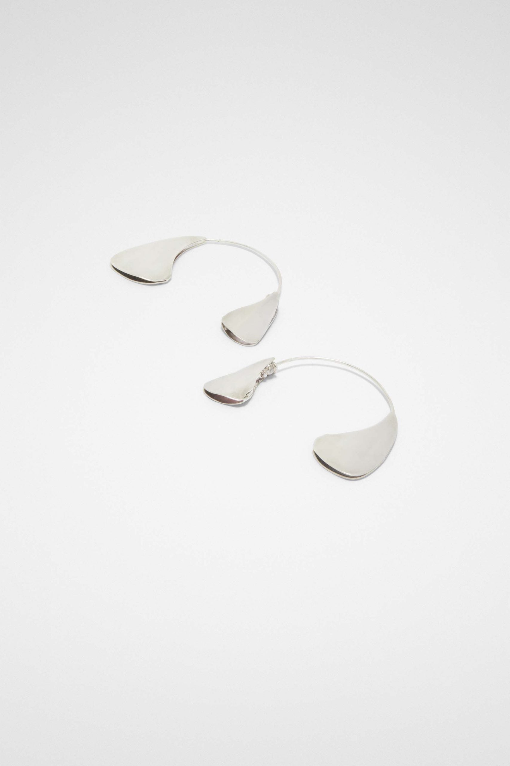 Jil Sander Silver Fibres Earrings