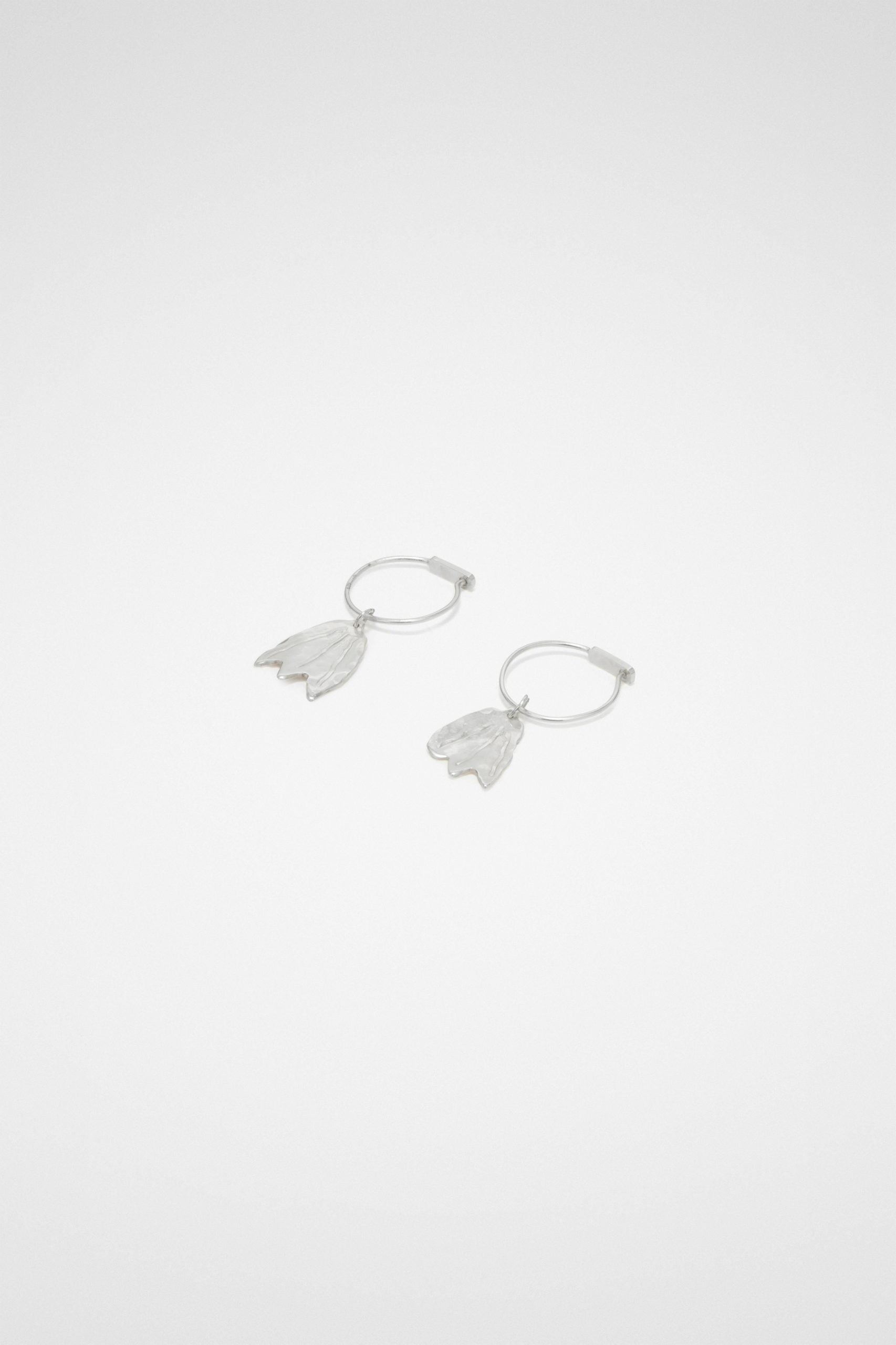 Jil Sander Silver Fibres Earrings
