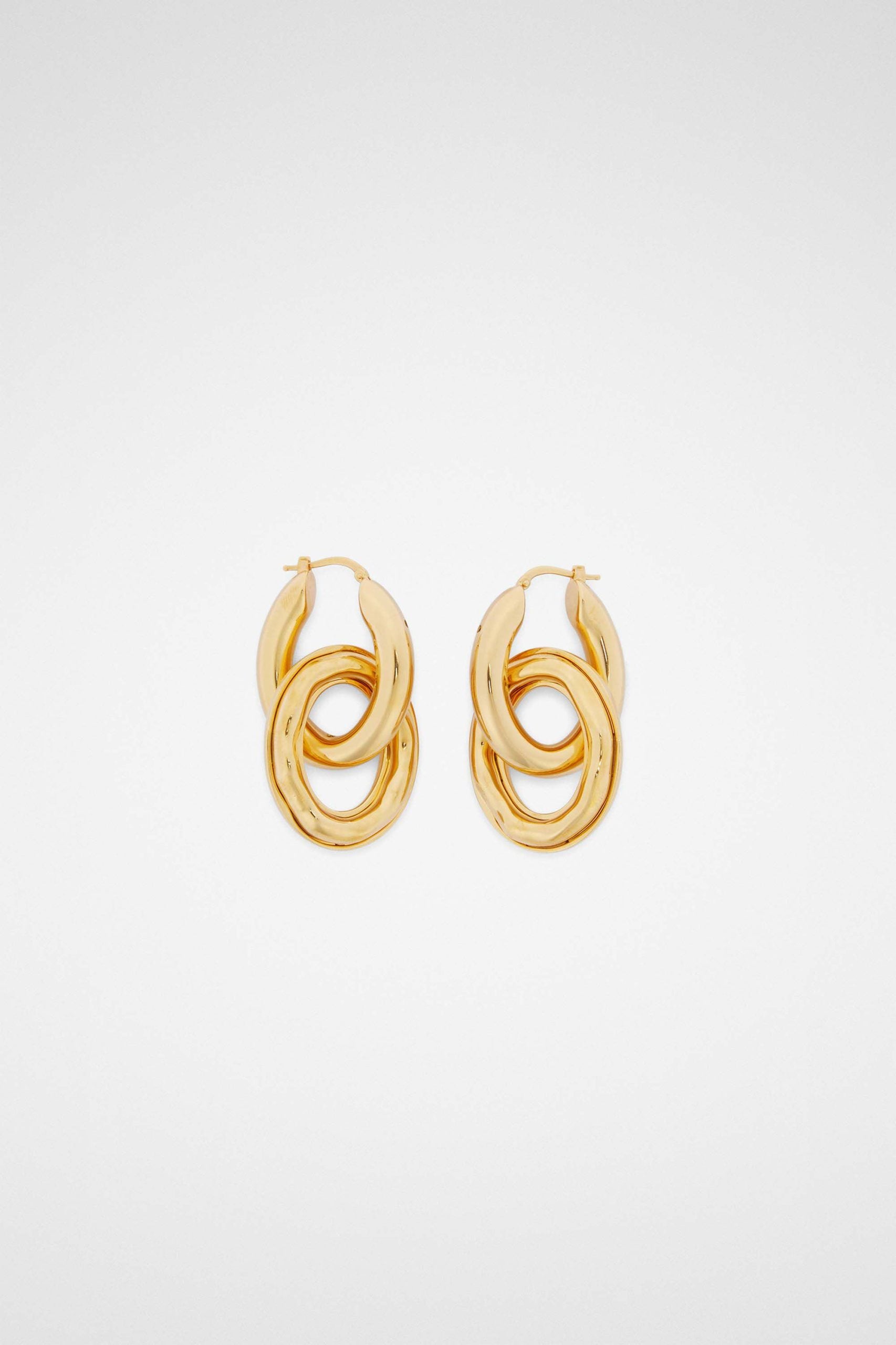 Jil Sander Gold Fibres Earrings