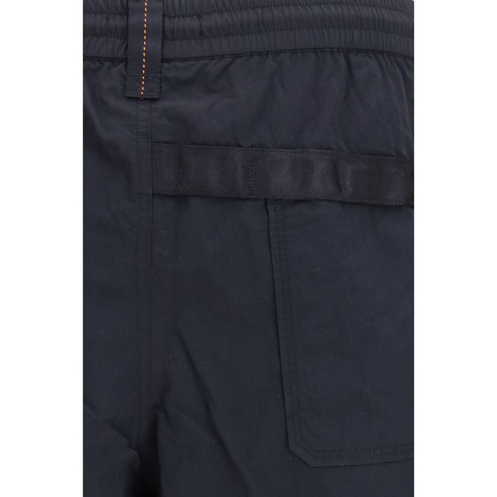 Parajumpers Black Polyamide Bermuda Shorts