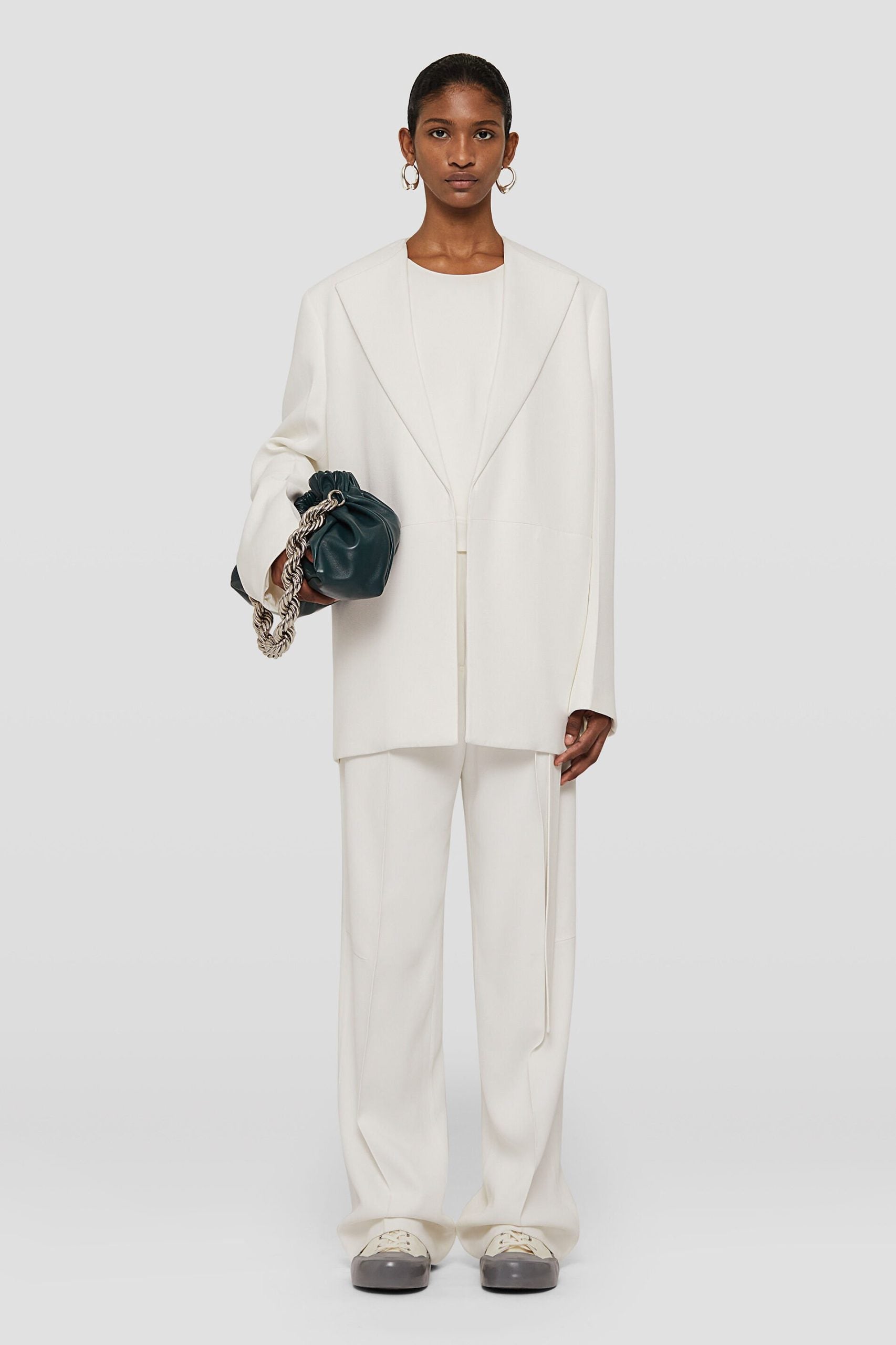 Jil Sander Beige Fibres Dress Pants