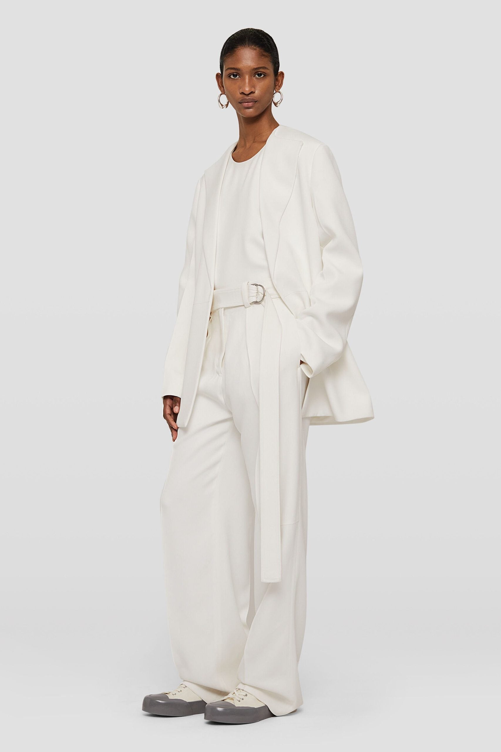 Jil Sander Beige Fibres Dress Pants