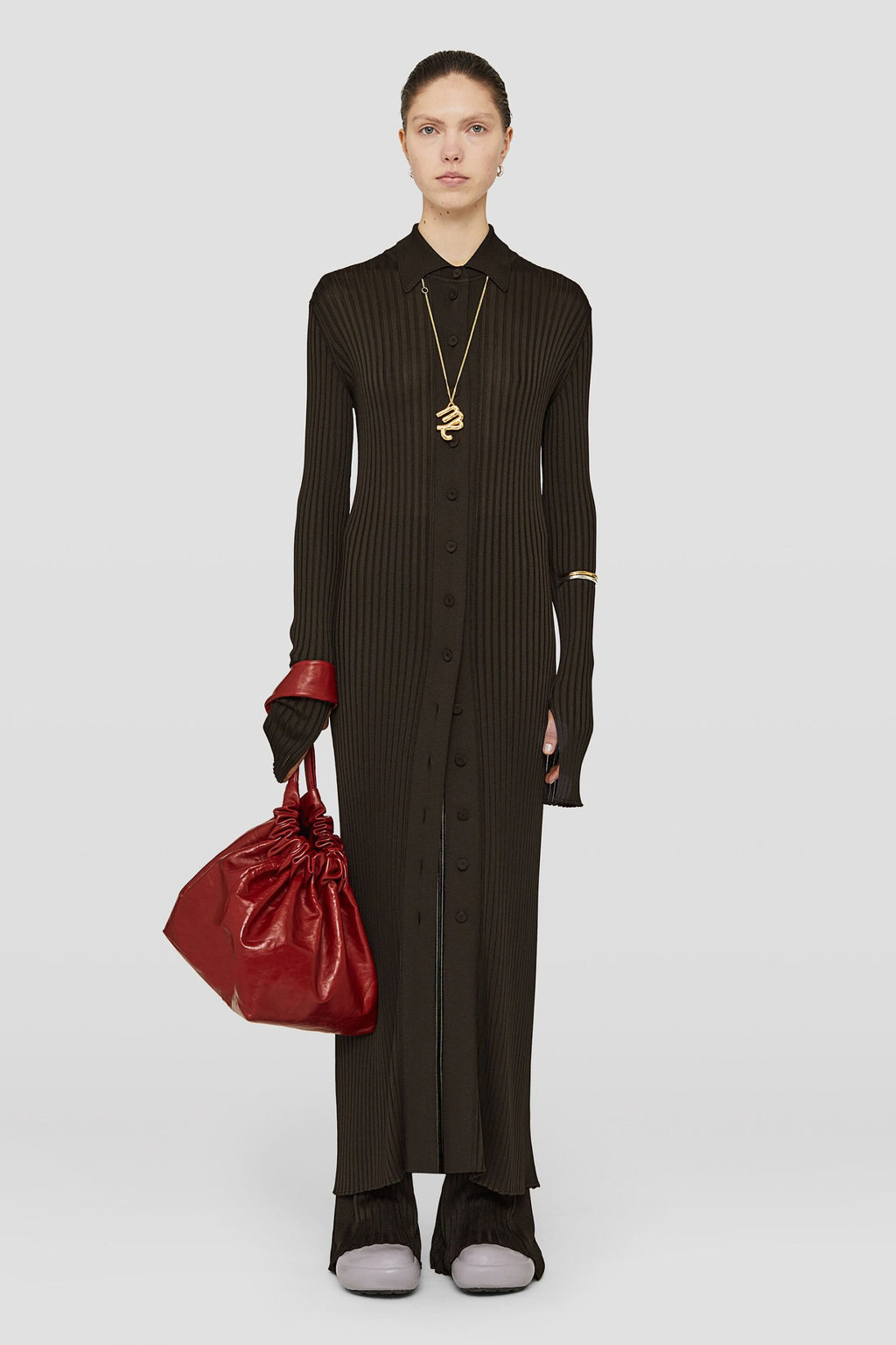 Jil Sander Black Fibres Pants