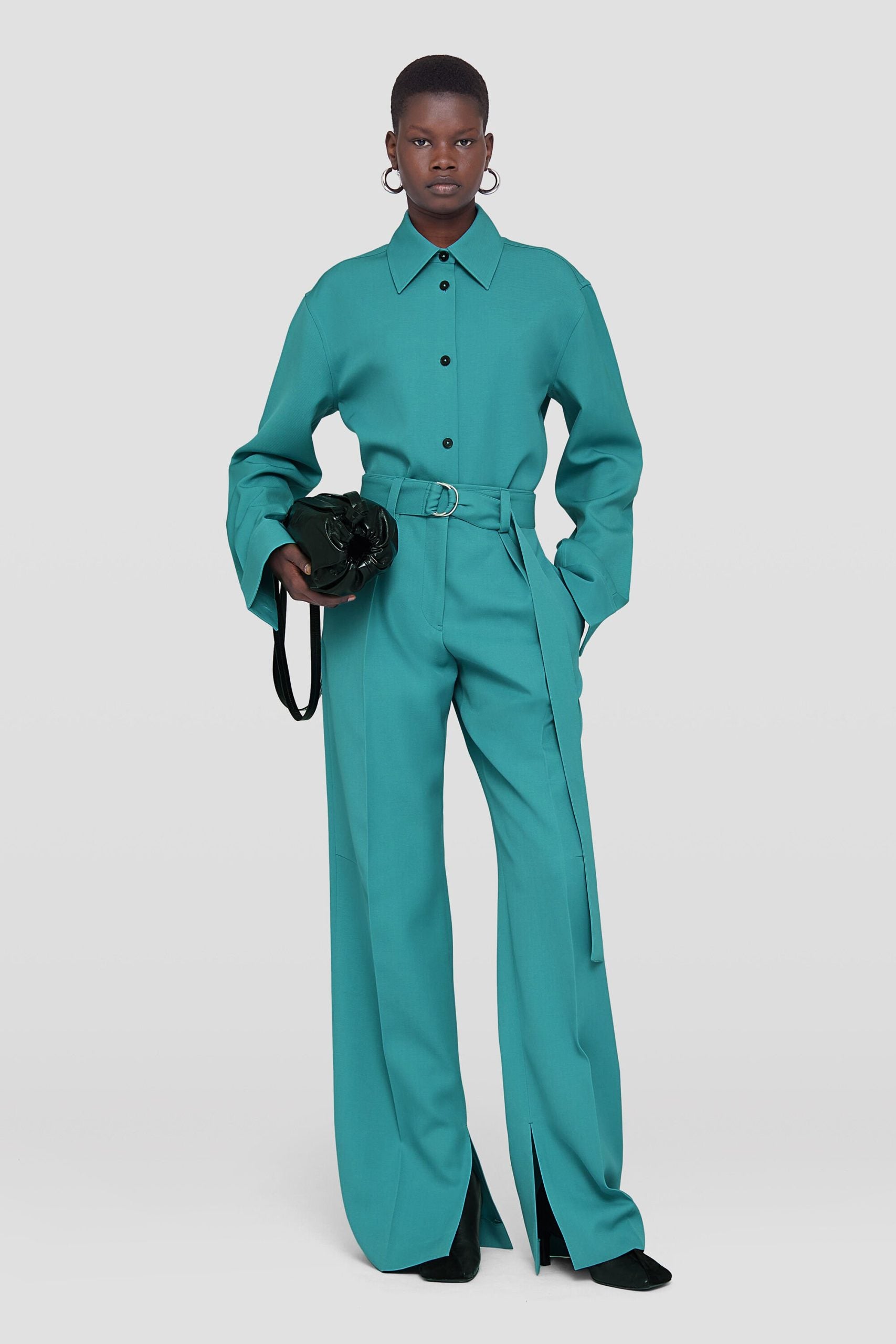 Jil Sander Green Fibres Casual Pants