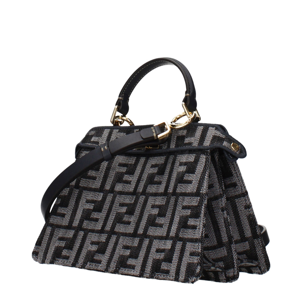 Fendi Black Fabric Handbag