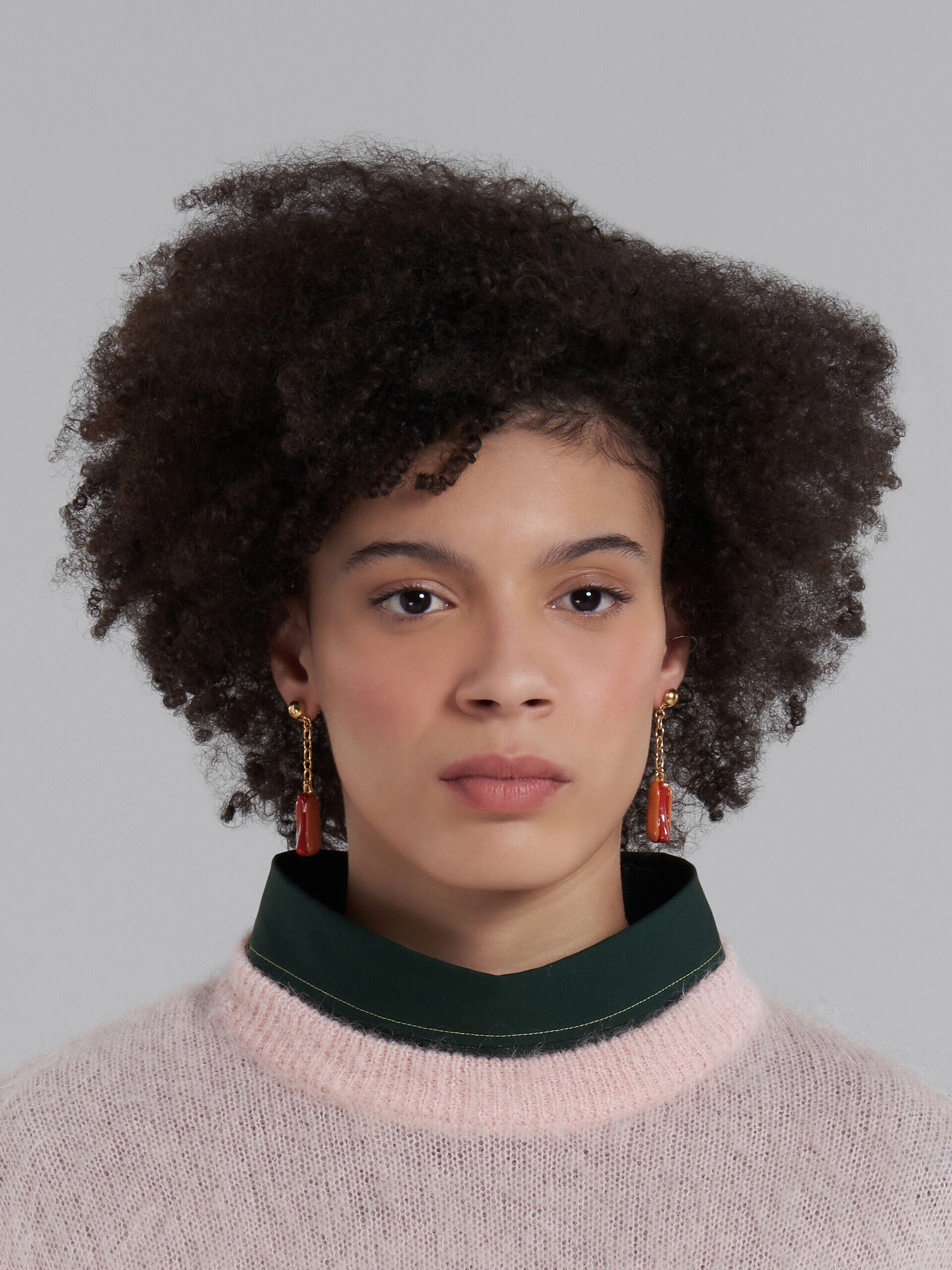 Marni Pink Fibres Earrings
