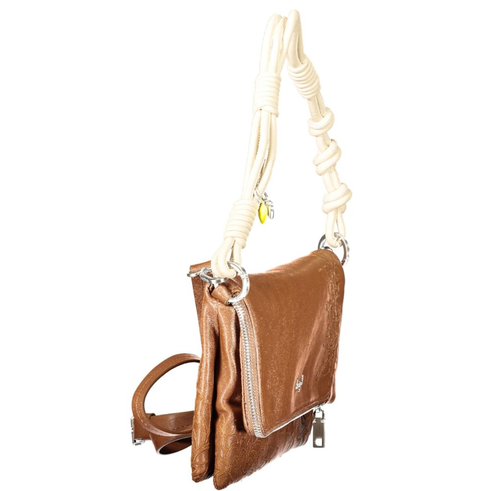 Desigual Marrone Poliuretano Woman Handbag