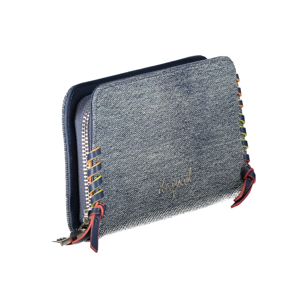 Desigual Blue Cotton Wallet
