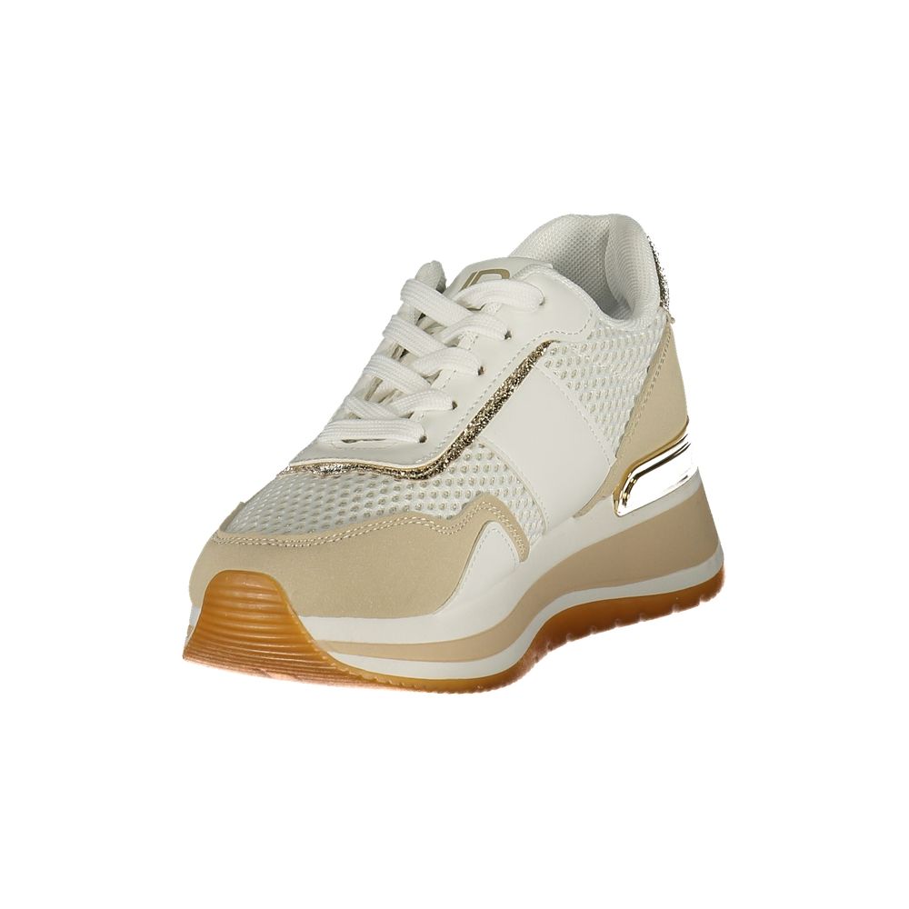 Laura Biagiotti White Polyester Athletic Sneakers