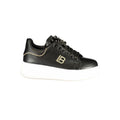 Laura Biagiotti Black Polyester Chunky Sneakers