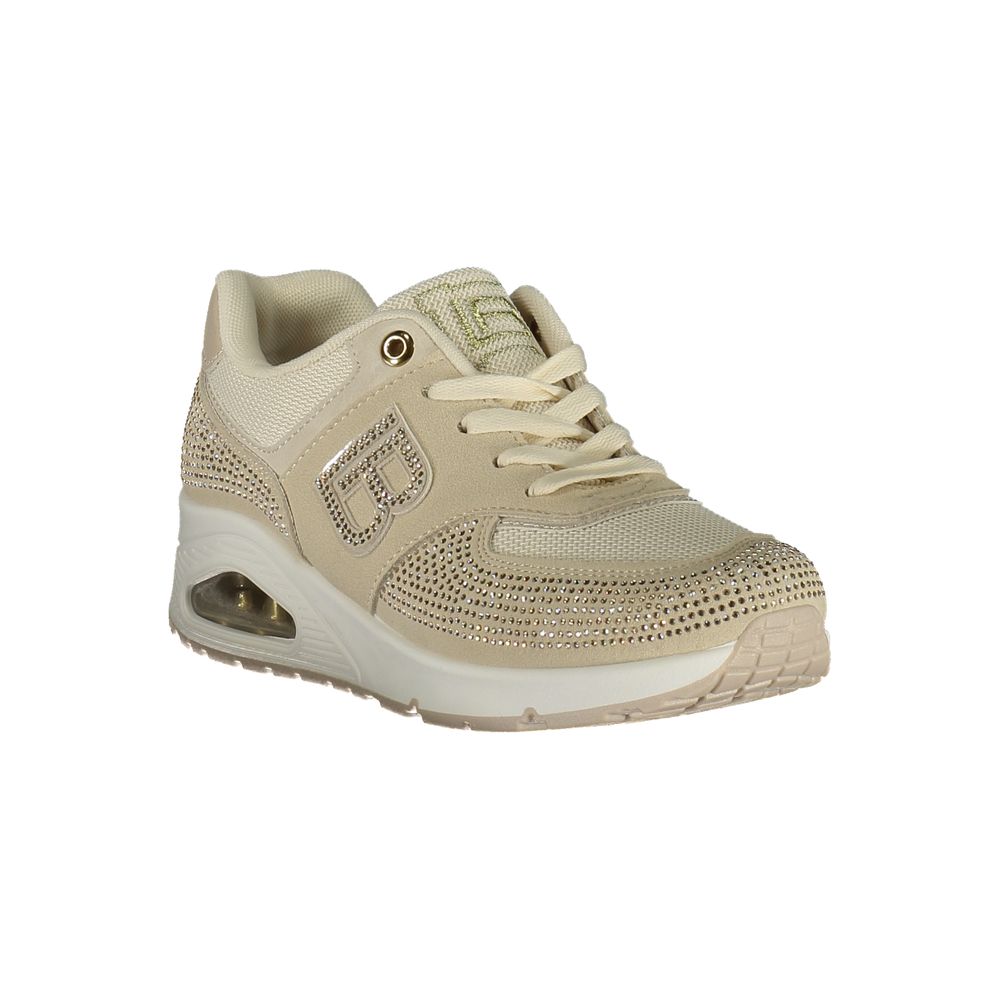 Laura Biagiotti Beige Polyester Athletic Sneakers