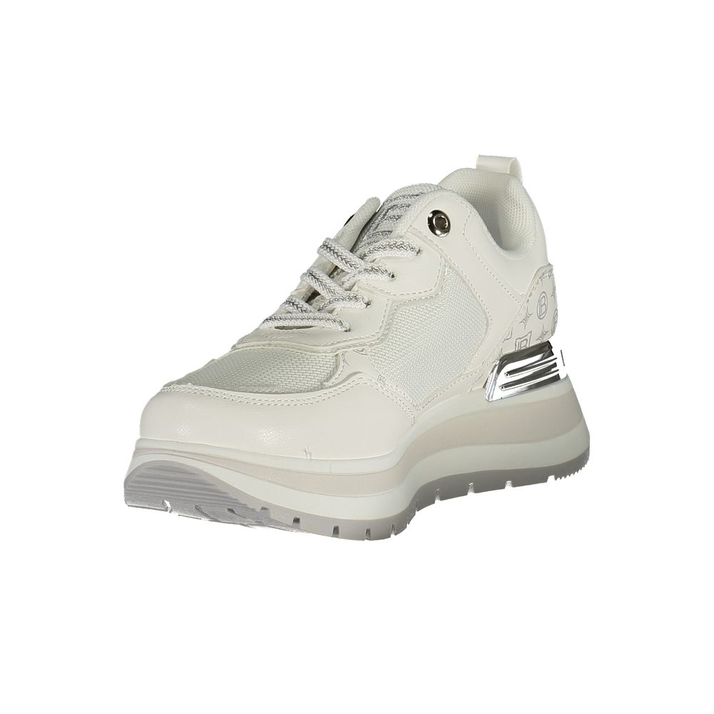 Laura Biagiotti White Polyester Athletic Sneakers