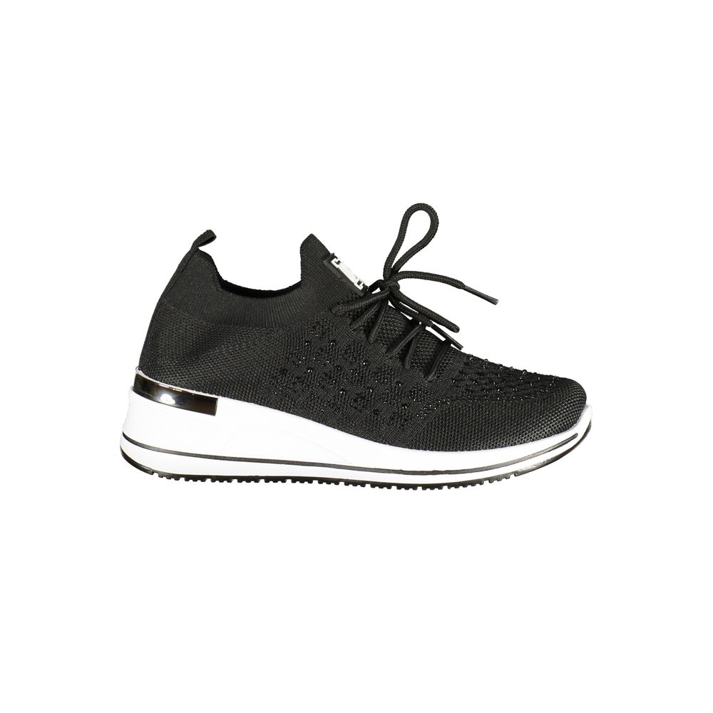 Laura Biagiotti Black Polyester Athletic Sneakers