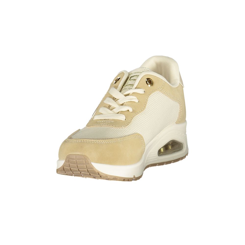 Laura Biagiotti Beige Polyester Athletic Sneakers