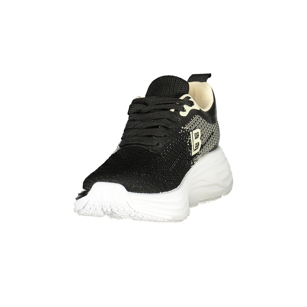 Laura Biagiotti Black Polyester Athletic Sneakers