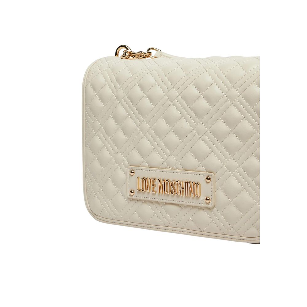 Love Moschino Beige Polyethylene Handbag