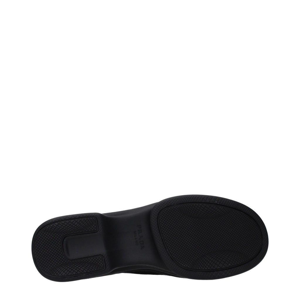 Prada Black Fabric Low Top Sneakers