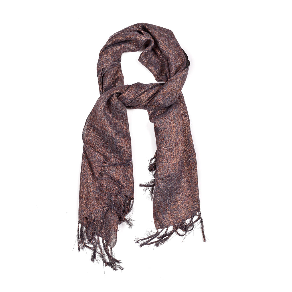 Brunello Cucinelli Silver Linen Scarf