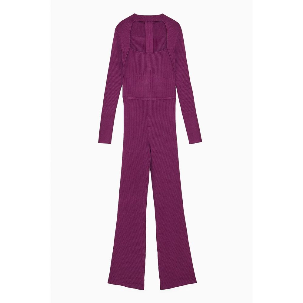 Patrizia Pepe Purple Viscose Jumpsuit